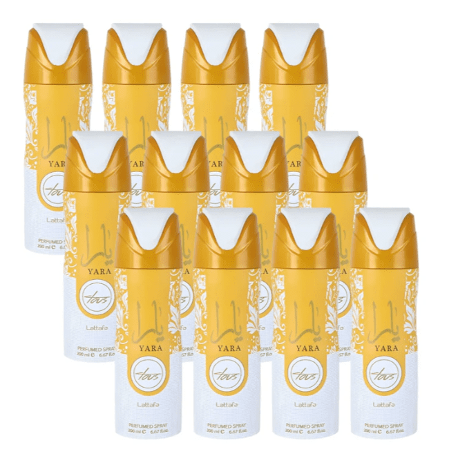 Lattafa - Yara Tous Deodorant Spray 200ML (6.7 OZ) 6 Pcs