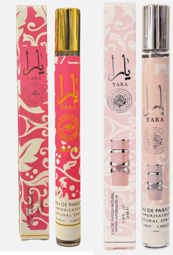 Lattafa, Yara and Yara Candy Eau de Parfum Pink Travel Size Set
