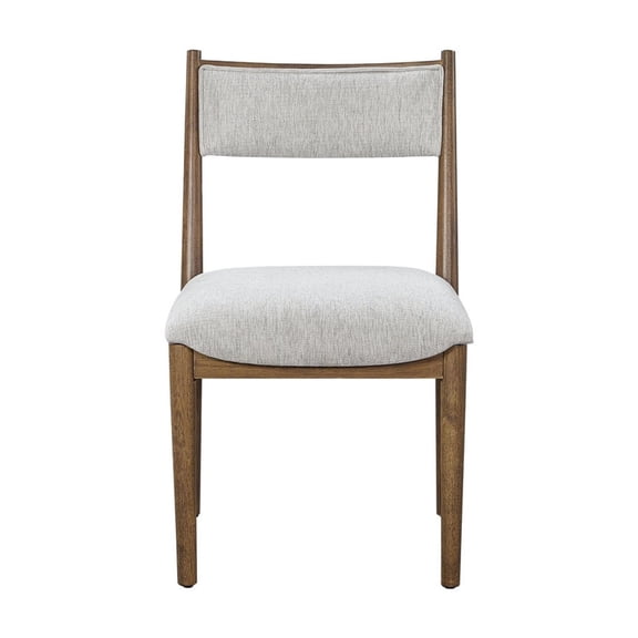 Latte Crescent Chair Set for Indoor Use | Great for Relaxing and Entertaining Guests | Upholstered in Soft Polyester on Wood Base | Resolves Problem of Boring Seating