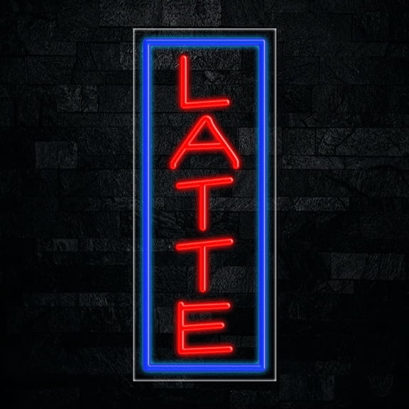 Latte-LED Neon Sign 12"L x 30"H #31237