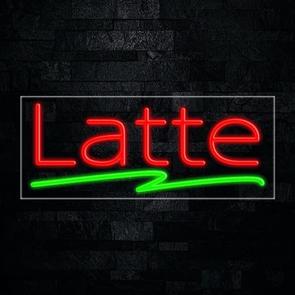 Latte-LED Neon Sign 30"L x 12"H #31203