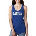 thumbnail image 1 of Latte Larry's California Coffee Shop Logo Pop Culture Ladies Racerback Tank Top, Royal, Small, 1 of 4