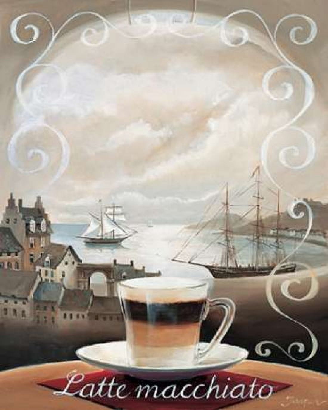 Latte Macchiato Canvas Art - Jasper (24 x 30)