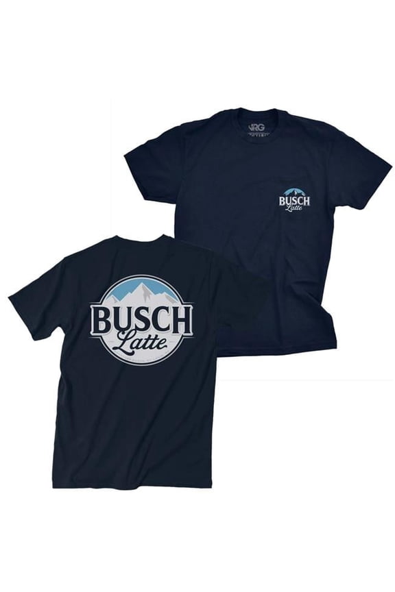 Latte Mens Navy Blue Pocket T-Shirt, Small