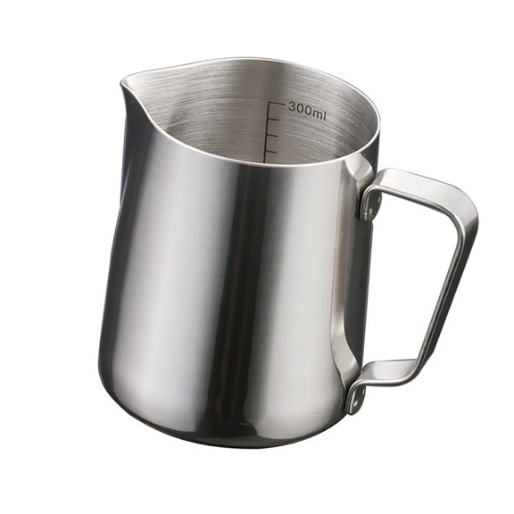Latte Milk Tea Frothing Jug Garland Cup Coffee Machine with Scale 350ML #2 350ml