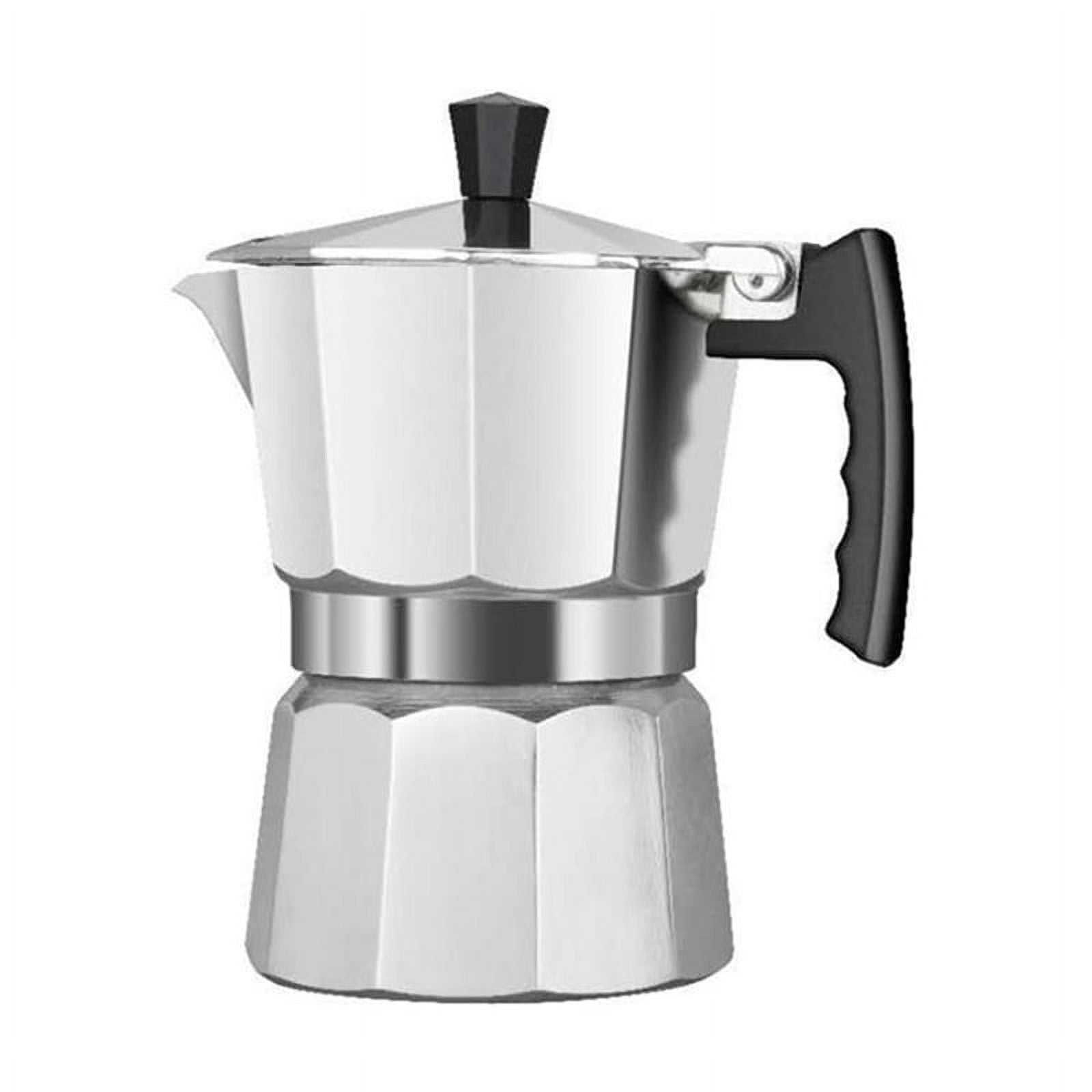 Coffee Makers Mocha Boiler Espresso Machine, Glass And Stainless Steel  Mocha Pot, 240 Ml/8.5 Oz, For Power Coffee Machines (Color : A, Size :  240ML)