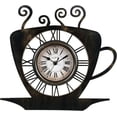 thumbnail image 1 of La Crosse Clock 13-Inch Latte Mug Quartz Analog Wall Clock, 404-3833B, 1 of 4