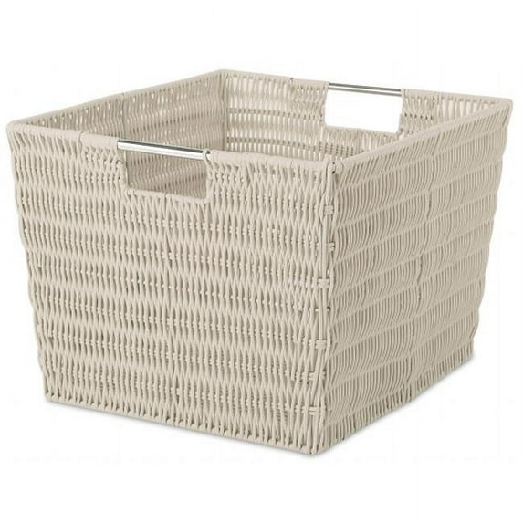 Latte Rattique Storage Tote