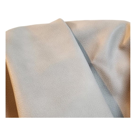 Latte offwhite Soft Faux Leather Fabric PU (Peta Approved Vegan) Leather by The Yard Synthetic Pleather 0.9 mm Nappa 5 Yards (180 x 54 inch) Soft Smooth Upholstery (Latte, 5 Yard (180"x54")