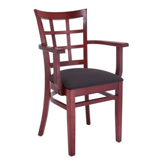Lattice Arm Chair in Mahogany