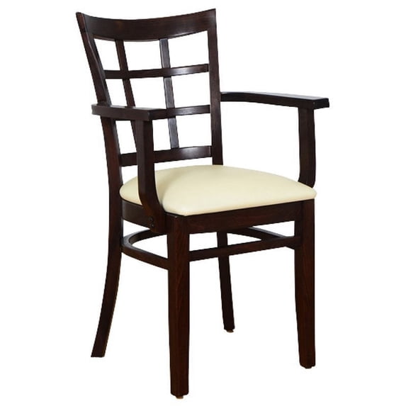 Lattice Arm Chair in Walnut