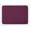 thumbnail image 1 of Lattice Bath Mat, Abstract Symmetric Pattern with Geometric Elements in Pink Color Shade, Plush Bathroom Decor Mat with Non Slip Backing, 29.5" X 17.5", Dark Brown and Magenta, by Ambesonne, 1 of 2