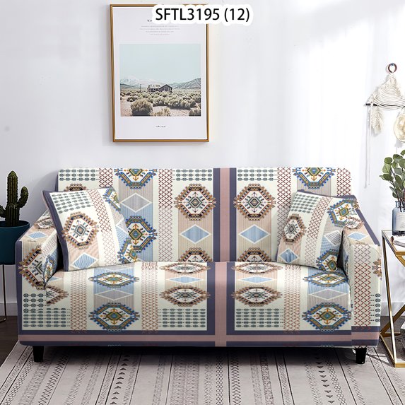 Lattice Carpet Sofa Cover Combination Corner Sofa Cover Chair Protective Living Room Geometry Sofa Cover