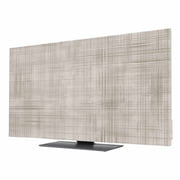 Lattice Cotton TV Dust Cover 32 Inch, Texture Computer Monitor Cover Dustproof Stretchable Indoor TV Screen Protector for LED LCD Universal Monitors