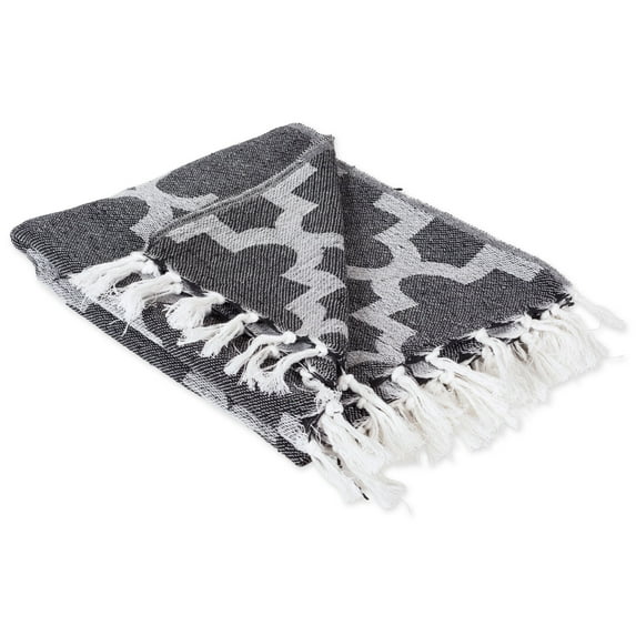 Lattice Decorative Throw, 50"x60", 100% Cotton, Multiple Colors