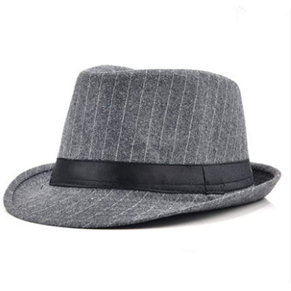 Lattice Felt Fedora Hat Vintage Style Casual Jazz Cap for Men…