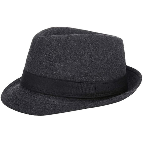 Lattice Felt Fedora Hat Vintage Style Casual Jazz Cap for Men…