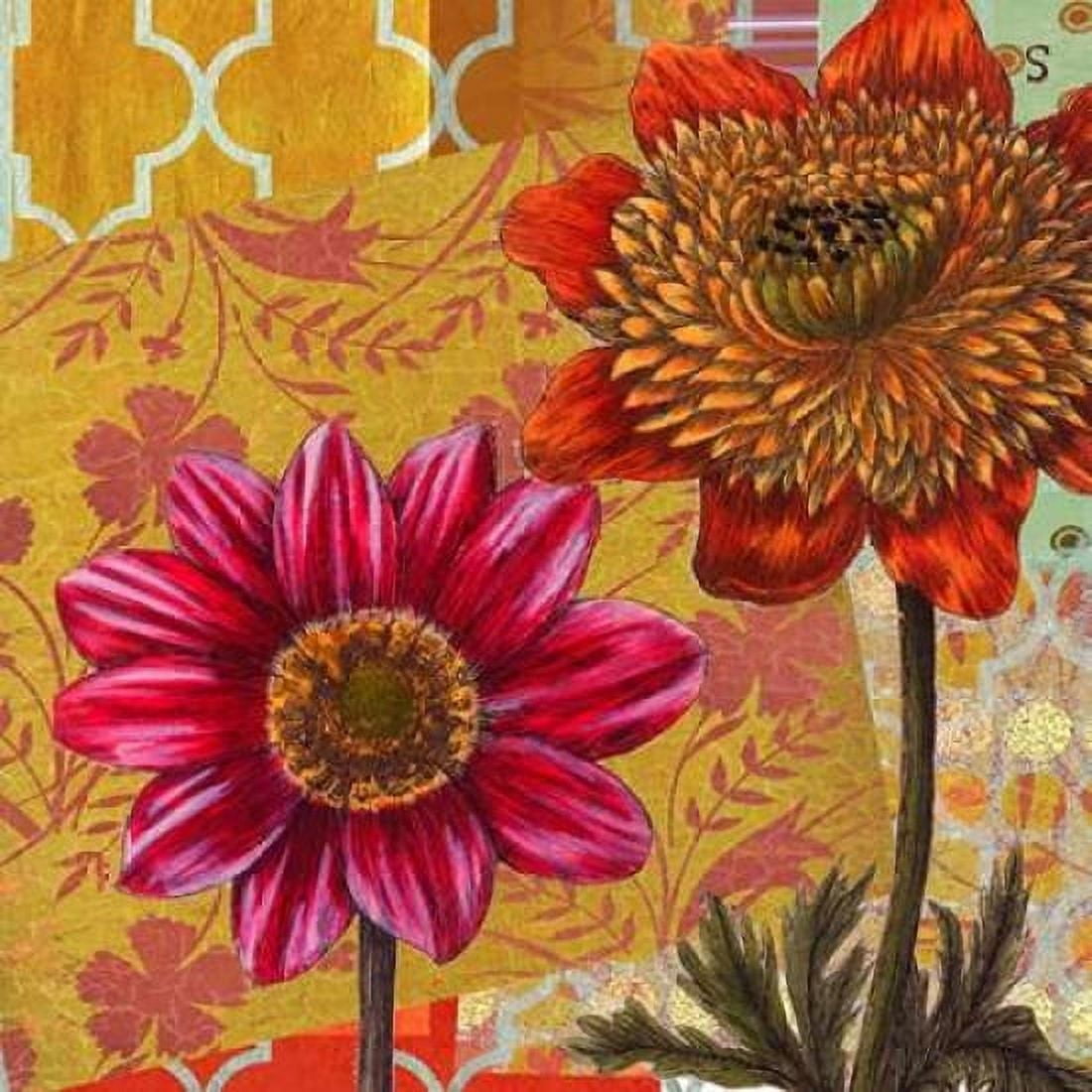 Lattice Garden 2 Canvas Art - Walter Robertson (24 x 24)
