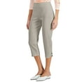 thumbnail image 1 of Lattice-Hem Capri Pants Stonewall XS, 1 of 1