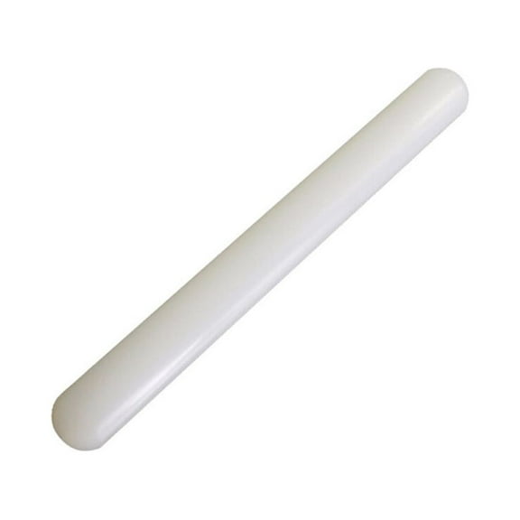 GOOHOCHY Cookie Roller Pin Plastic Fondant Roller For Cake Decorating White 1Set 12*1.4in