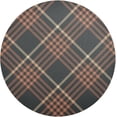 thumbnail image 1 of Lattice Stripe Round Placemat Set of 1, Non-Slip Heat Resistant & Waterproof Plate Pads for Dinner Table Table Placemats, 15.4 in Home Decor, 1 of 6