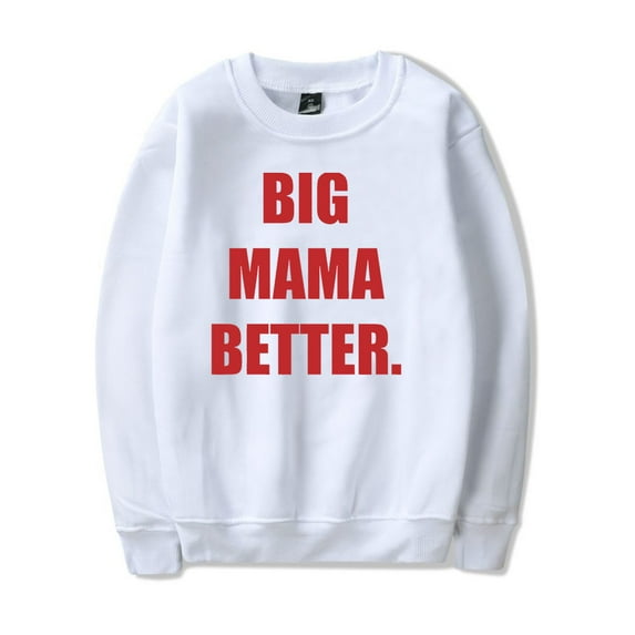 Latto Big Mama Crewneck Sweatshirt Women Men Long Sleeve Pullovers