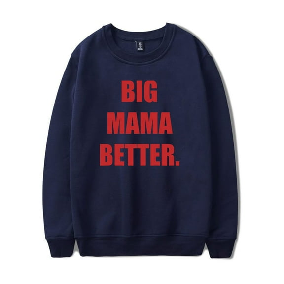 Latto Big Mama Crewneck Sweatshirt Women Men Long Sleeve Pullovers