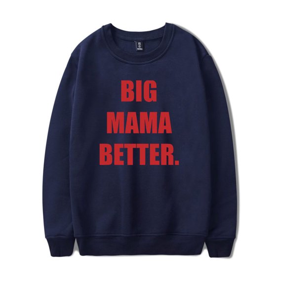 Latto Big Mama Crewneck Sweatshirt Women Men Long Sleeve Pullovers
