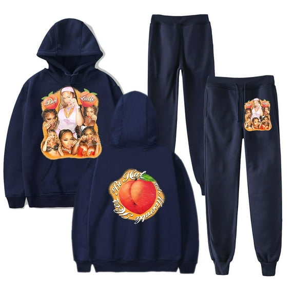 Latto Cry Merch Hoodie and SWEATPANTS set pop print Unisex Casual Street Clothing