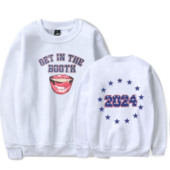 Latto Get in the Booth crew neck sweatshirt Merch Women Men Long sleeve Fashion Casual Hooded Sweatshirts