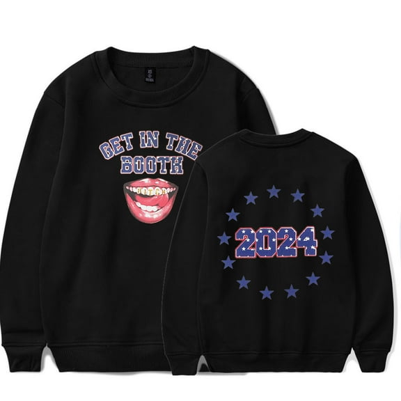 Latto Get in the Booth crew neck sweatshirt Merch Women Men Long sleeve Fashion Casual Hooded Sweatshirts