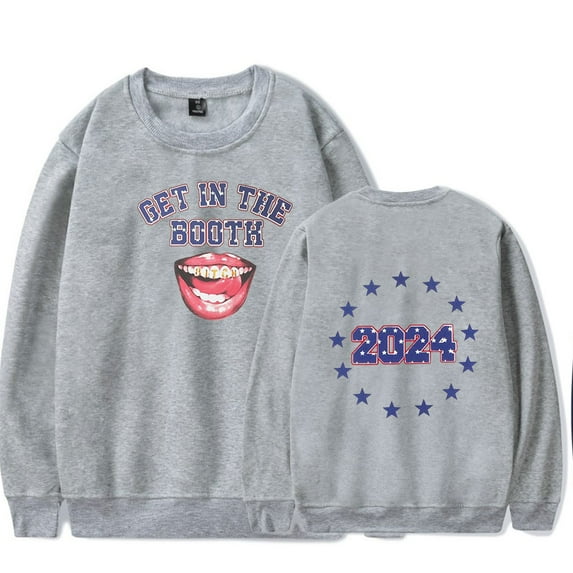 Latto Get in the Booth crew neck sweatshirt Merch Women Men Long sleeve Fashion Casual Hooded Sweatshirts