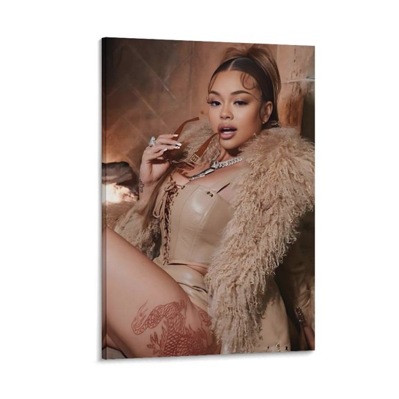 Latto Hot Singer Art Poster Posters Art Print Wall Photo Paint Poster Hanging Picture Family Bedroom Decor Gift 16x24inch(40x60cm)
