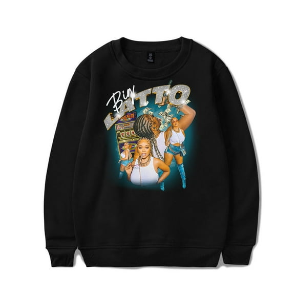 Latto Merch Latto Print Crewneck Sweatshirt Album Unisex Fashion Long Sleeve Top