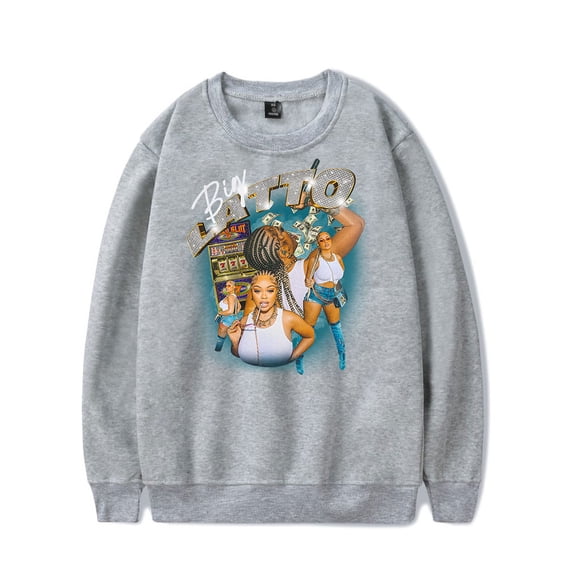 Latto Merch Latto Print Crewneck Sweatshirt Album Unisex Fashion Long Sleeve Top