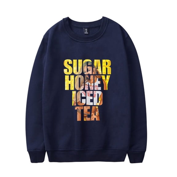 Latto Merch Sugar Honey Iced Tea Crewneck Sweatshirt Unisex Fashion Long Sleeve Top