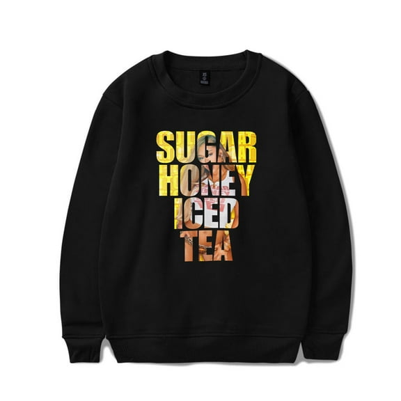 Latto Merch Sugar Honey Iced Tea Crewneck Sweatshirt Unisex Fashion Long Sleeve Top