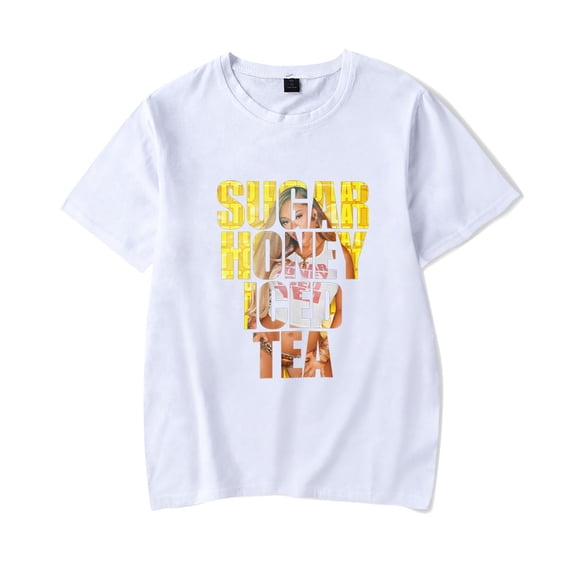 Latto Merch Sugar Honey Iced Tea T-shirt Women Men Casual Fashion Short Sleeve Tee