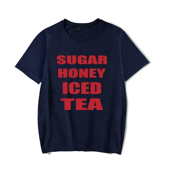 Latto Sugar Honey Iced Tea Logo T-shirt Women Men Casual Fashion Short Sleeve Tee