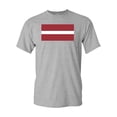 thumbnail image 1 of Latvia Country Flag Adult DT T-Shirt Tee, 1 of 2