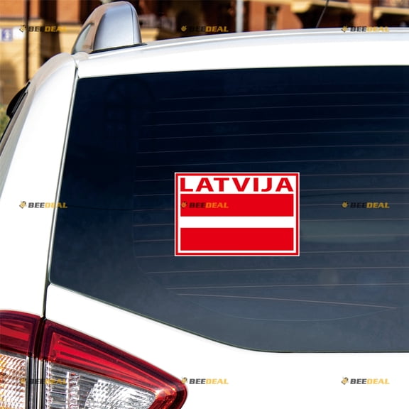 Latvia Flag Latvian Army Sticker Decal Vinyl - 3 Pack Glossy 2" 3" 4" - For Car Boat Laptop Cup