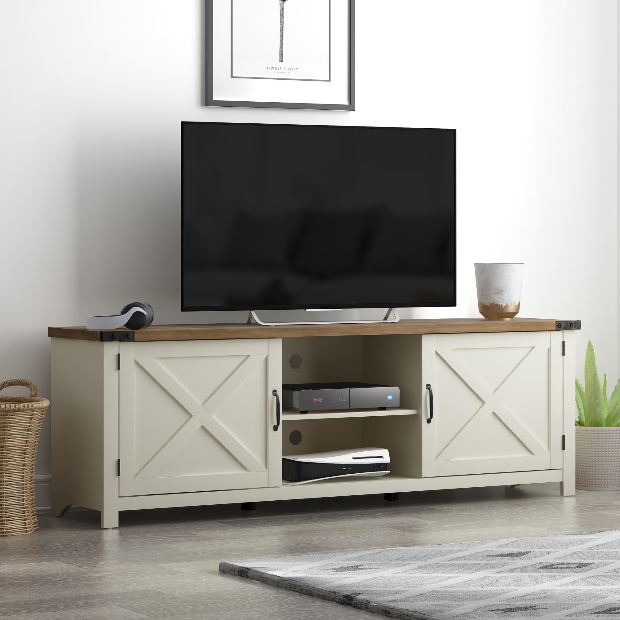 Tv Redy Stands Latvia Gaming Ready Wood 70 inch TV Stand for TVs up to 78