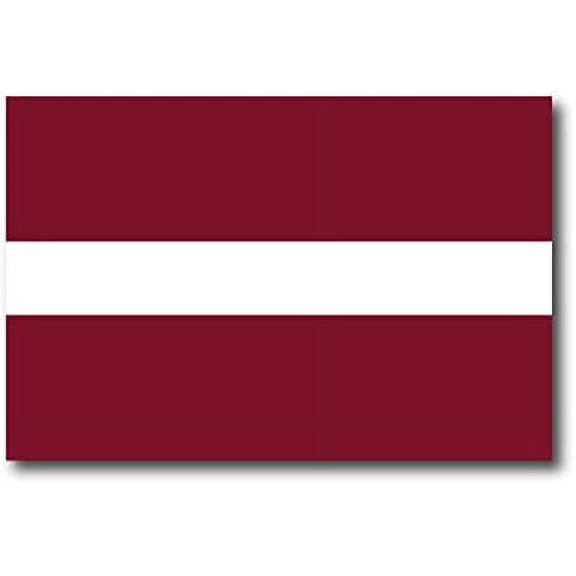 Latvia Latvian Flag Car Decal - 3" x 5"