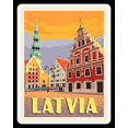 thumbnail image 1 of Latvia Riga Europe Baltic Sea Travel Metal Tin Sign Decor Travel Size: 8 x 12 Inches, 1 of 4