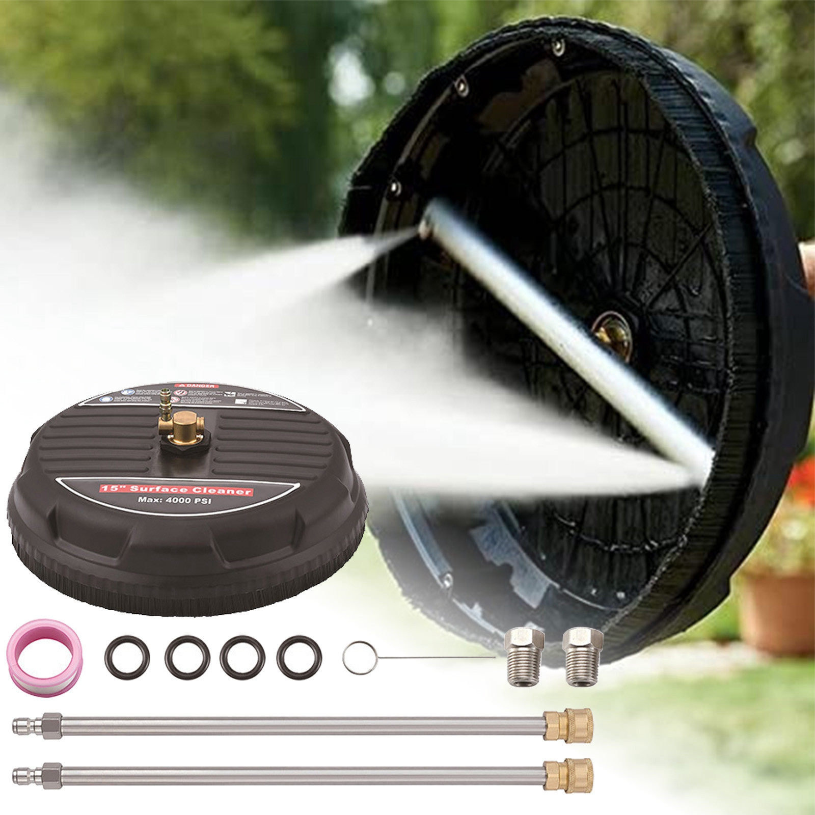 Lauba 15 Inch Heavy Duty Cleaning Cleaner For Pressure Washer Outdoor