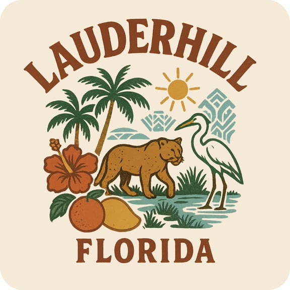 Lauderhill Florida Keepsakes Souvenir Vinyl Sticker – Destination Travel Keepsake Collectible (3-Inches Wide)