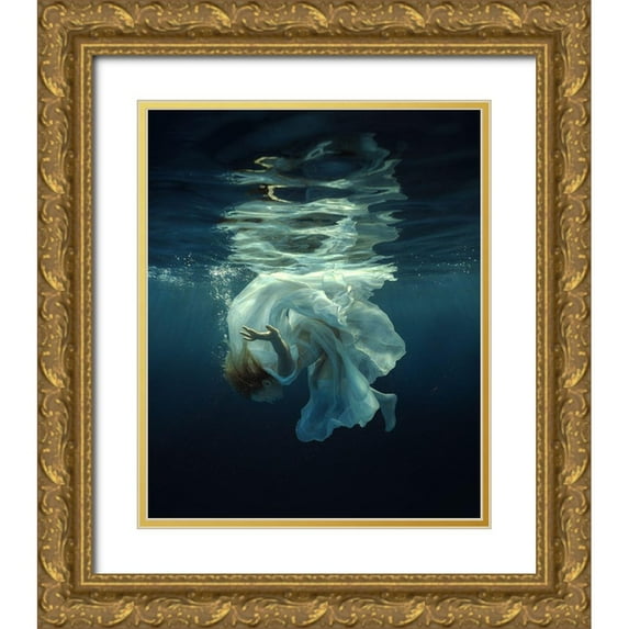 Laudin, Dmitry 12x14 Gold Ornate Wood Framed with Double Matting Museum Art Print Titled - Flash