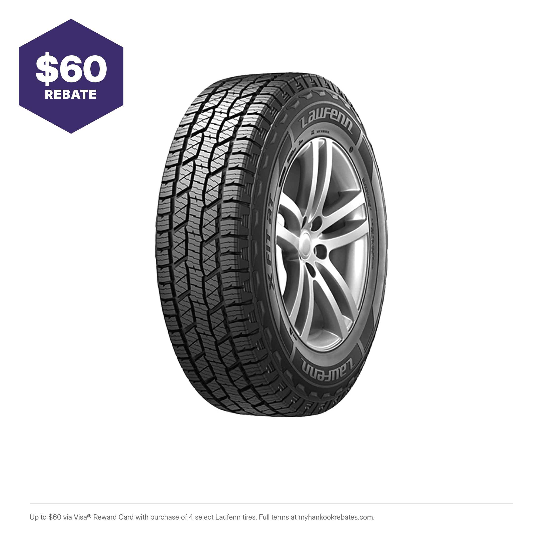 Laufenn X FIT AT2 265/60R18 110T Light Truck & SUV Tire