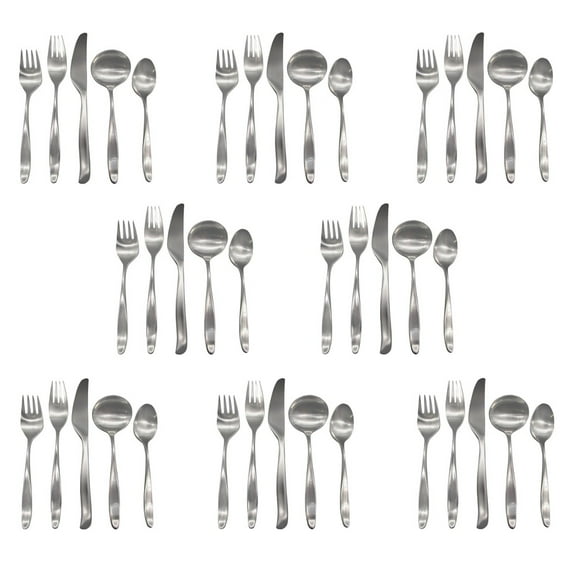 Lauffer Design 2 / Design II 18/8 Stainless Steel 40pc. Flatware Set