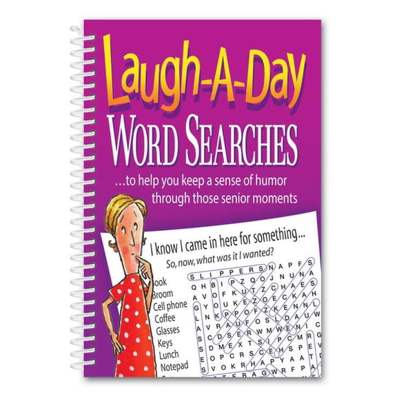 Laugh-A-Day Word Searches, (Spiral-Bound)